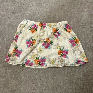 Billabong Womens Floral Mini Skirt Med Fits Like Small.